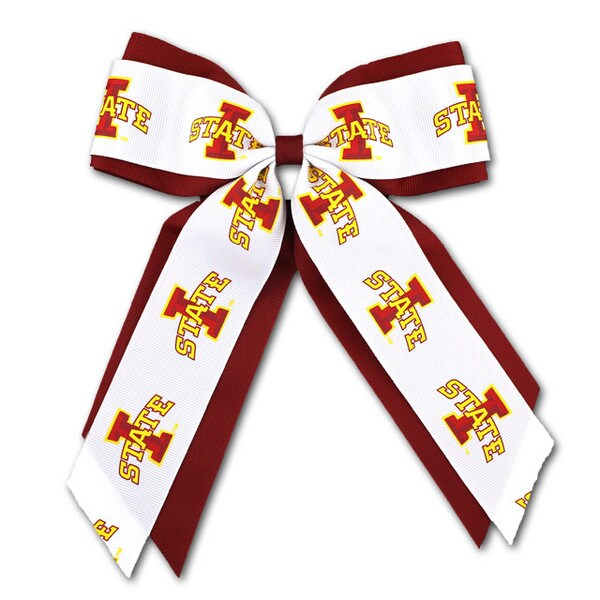 Jumbo I-State Cheer Bow